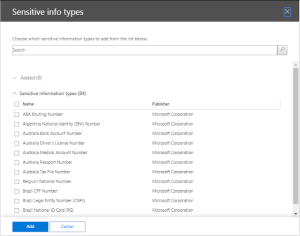 Office365 & AIP Sensitive Information Types | Cloud-Secure.ai