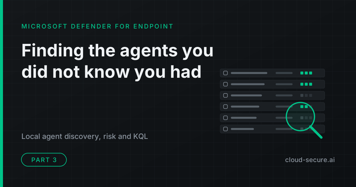Microsoft Defender AI agent runtime protection, part 3: finding the agents you did not know you had