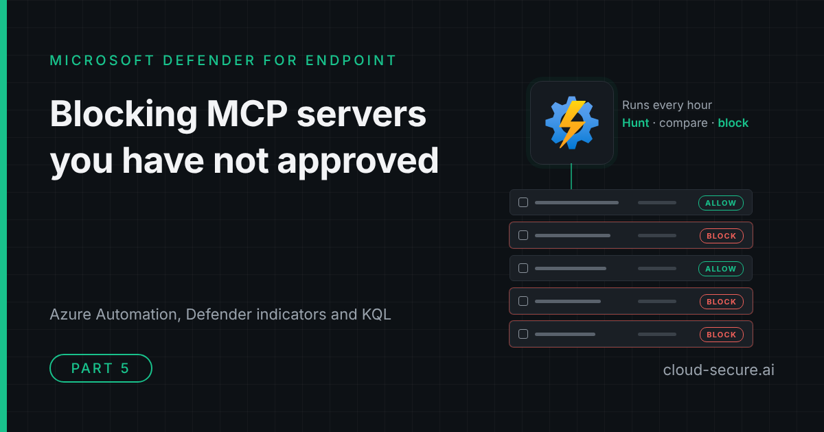 Part 5 cover - Blocking MCP servers you have not approved