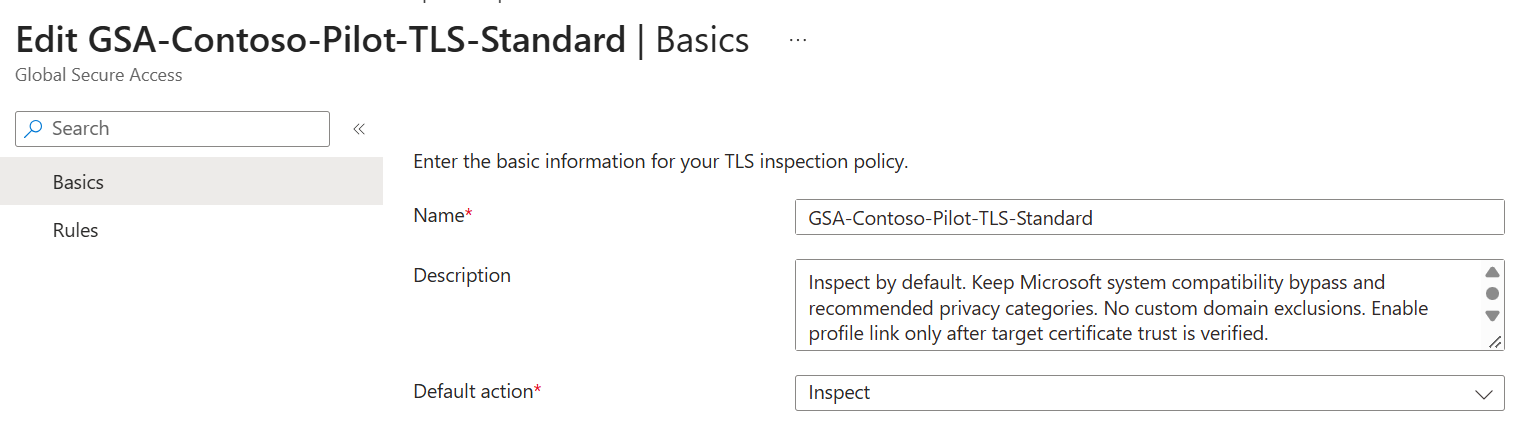 Step 5 - Create the TLS inspection policy - screenshot 11