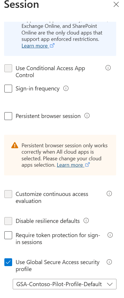Step 8 - Link the security profile via Conditional Access - screenshot 18